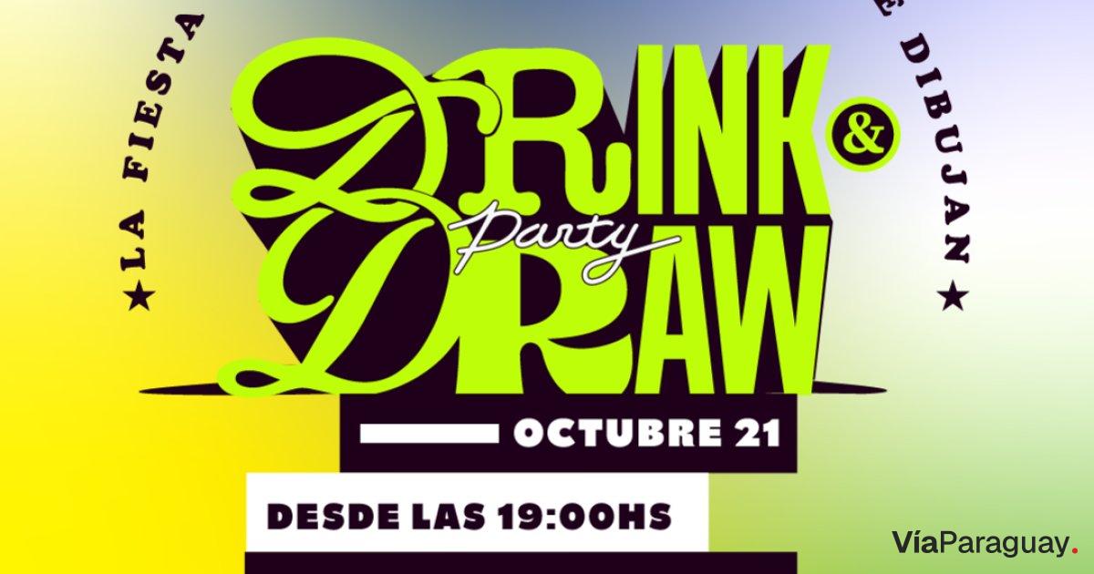 Imagen promocional de Drink & Draw Party