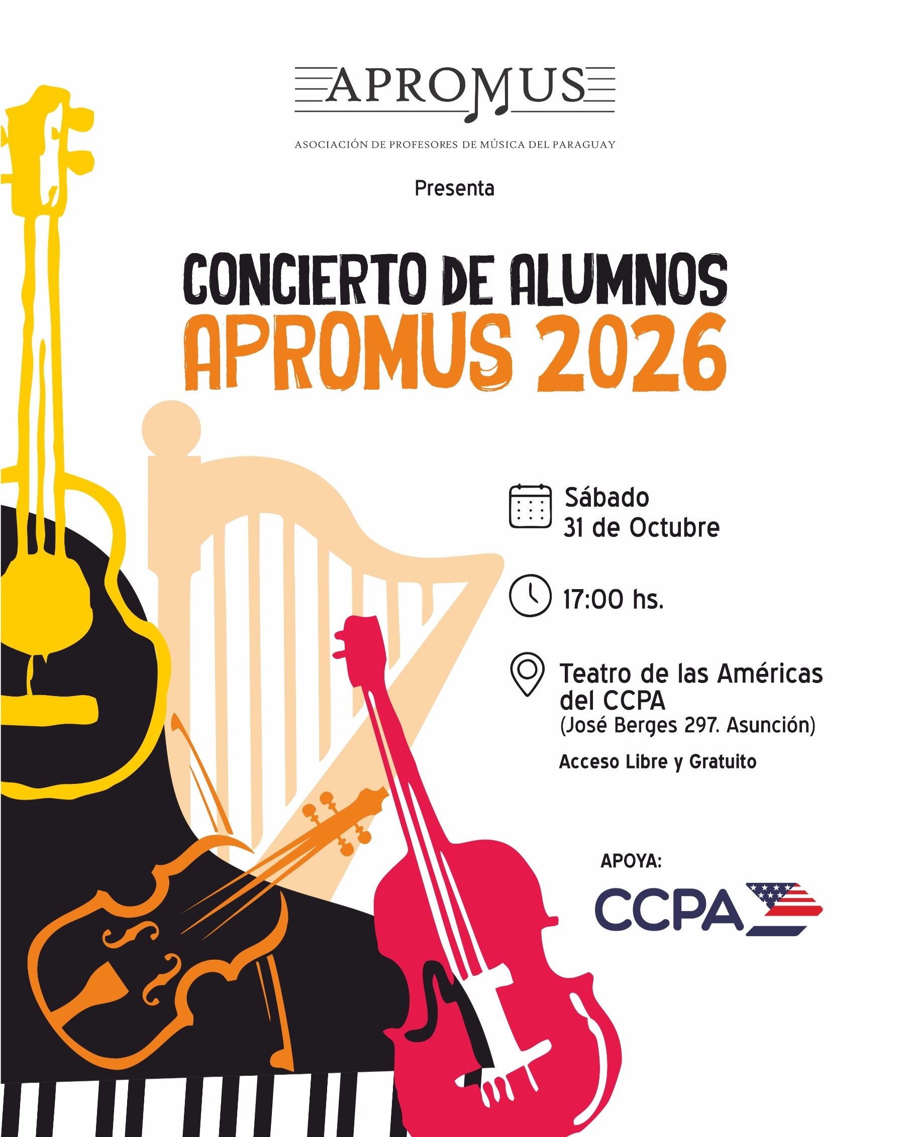 Imagen promocional de Concierto de alumnos APROMUS 2026